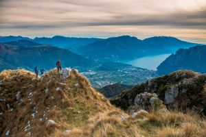 Beautiful hiking scene