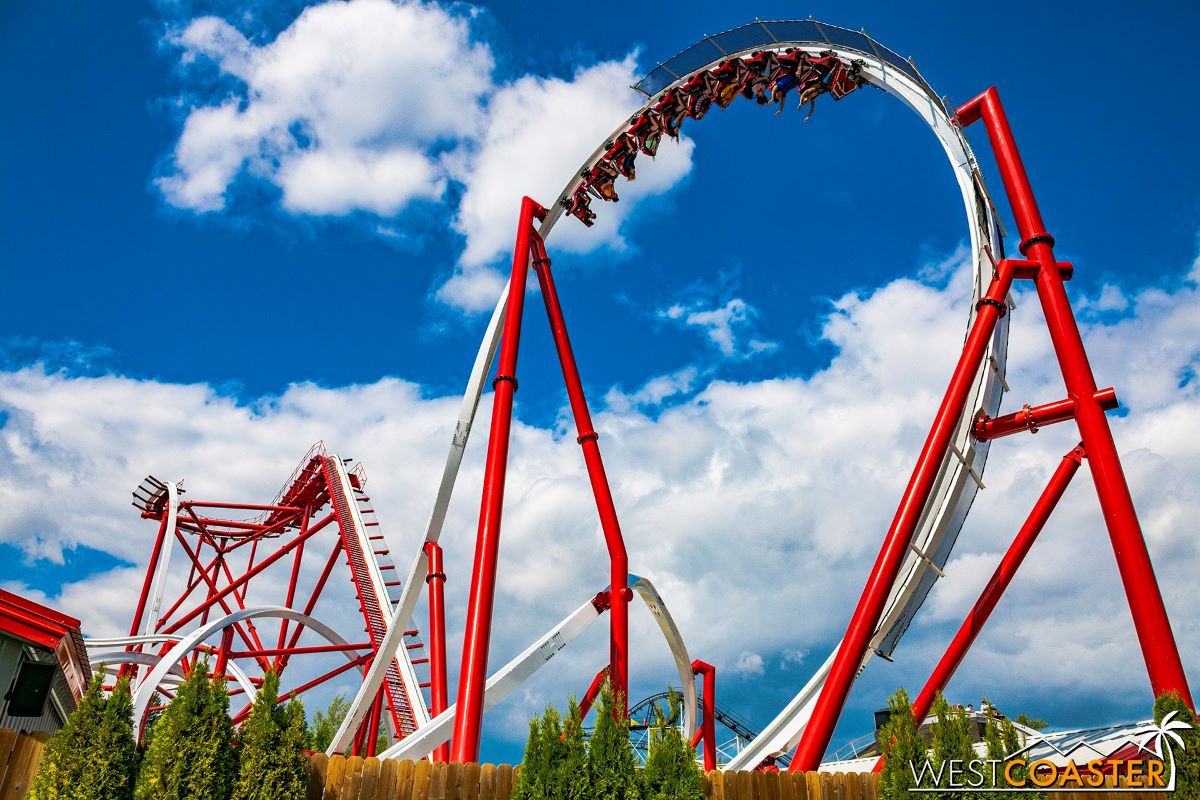 Image of new coaster at theme park